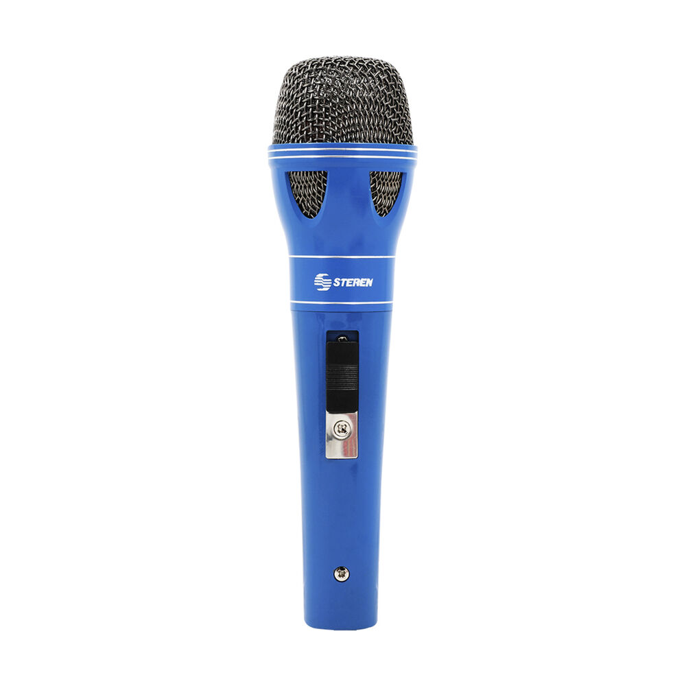 Micrófono Dinámico Unidireccional Steren MIC-060RB-AZ Azul image number 0