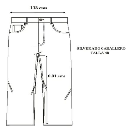 Jeans Básico Masculino Silverado Talla 48 Stone Medio Recto image number 3