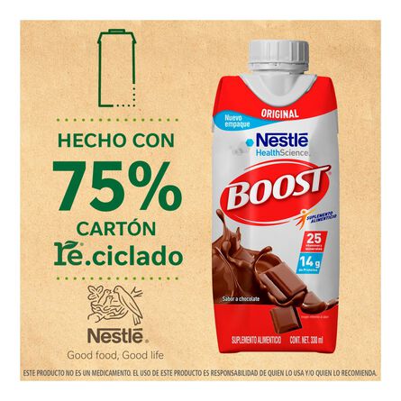 Suplemento Alimenticio Boost Azteca Original Chocolate 330 ml image number 9