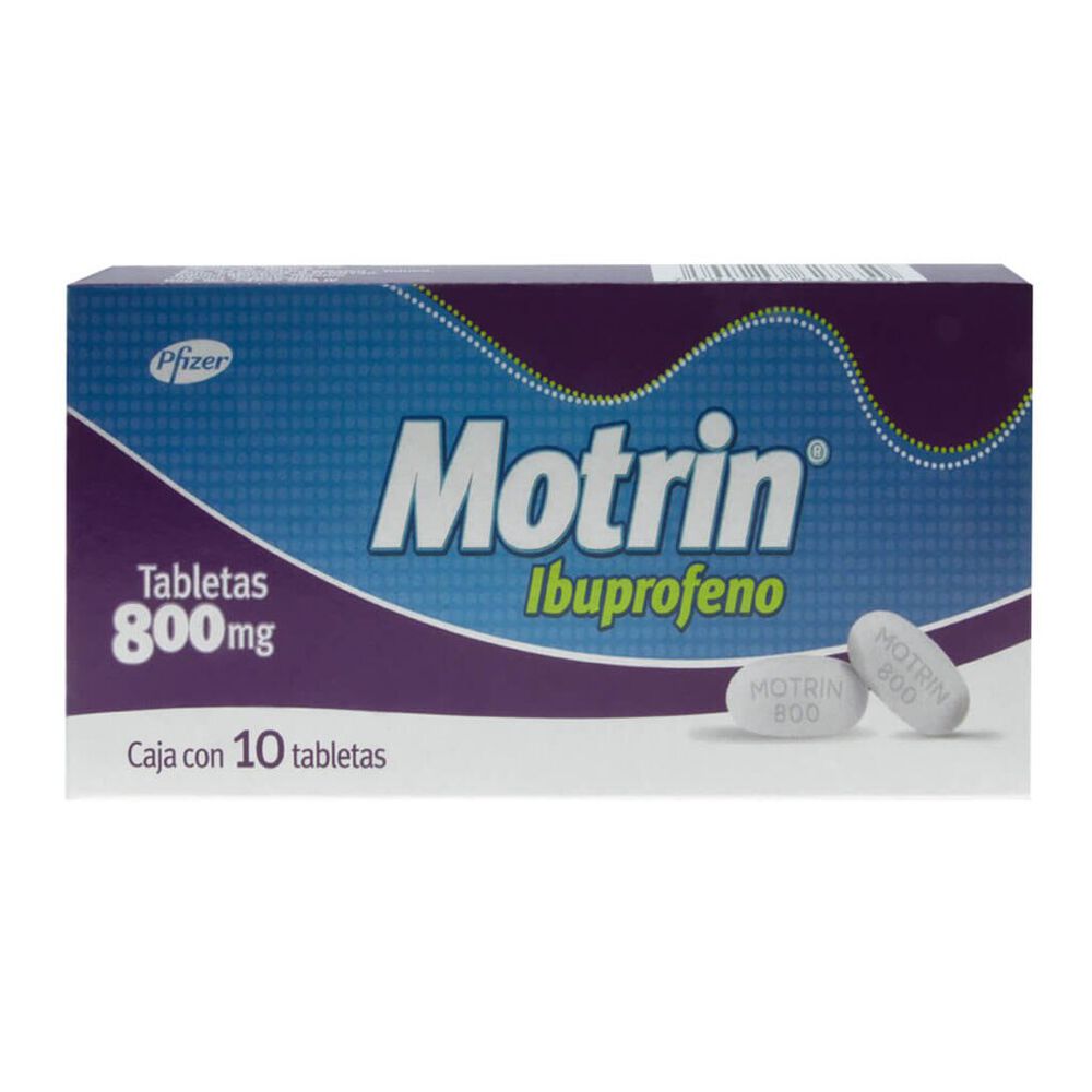 Motrin 800 mg 10 Tabletas image number 0