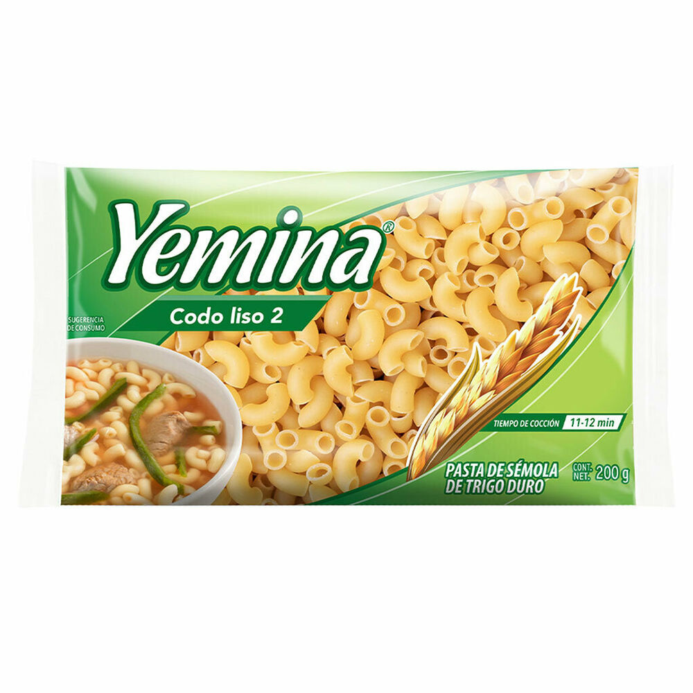 Sopa Yemina codo liso 2 200 g image number 0