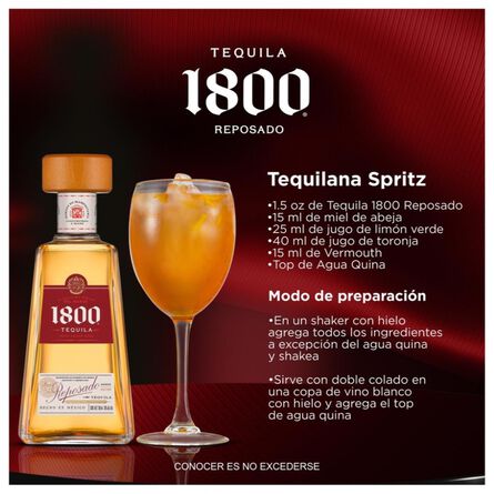 Tequila 1800 Reposado 700 ml image number 1
