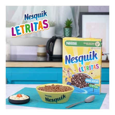 Cereal Nestlé Nesquik Letritas Sabor Chocolate Caja 320 Gr image number 5