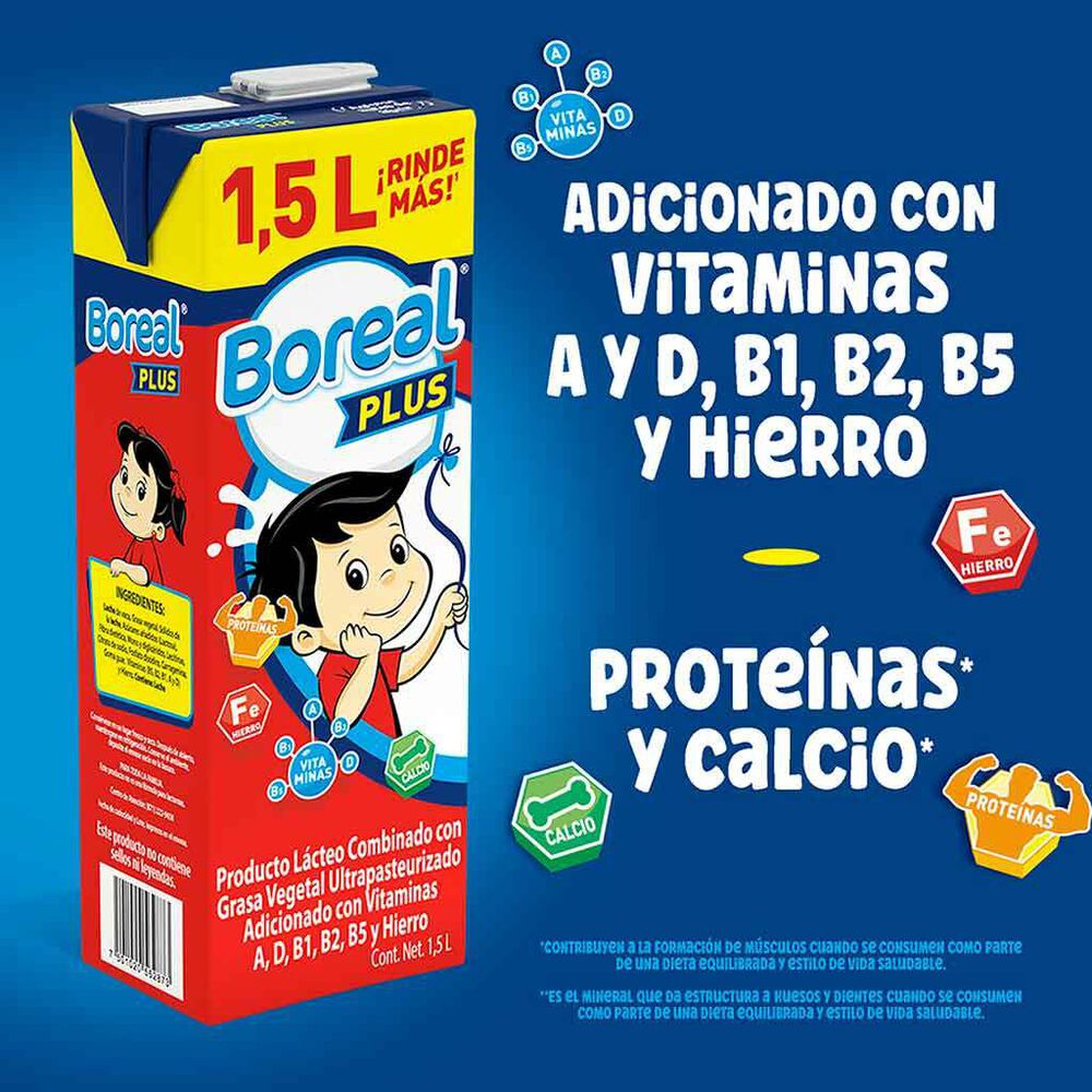 Producto Lácteo Combinado Boreal Plus Entera 1.5 L image number 3