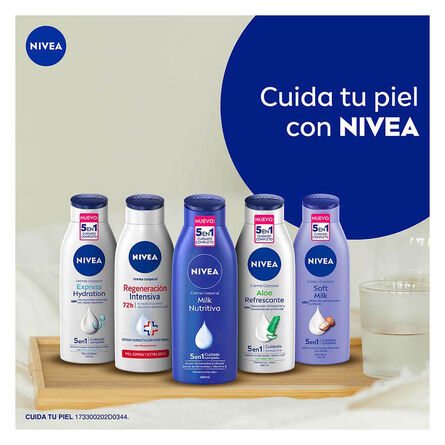 Crema Corporal Humectante Nivea Express Hydration Piel Normal 400 ml image number 6