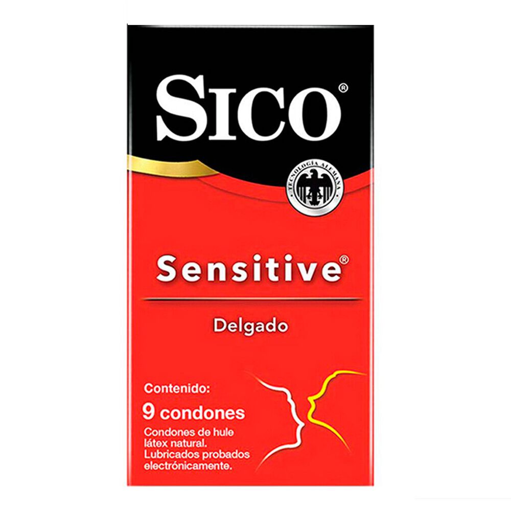 Sico Cartera Sensitive Preservativo con 9 Piezas image number 0