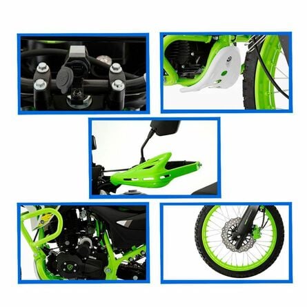 Motocicleta Italika Doble Proposito DM200 Verde image number 2