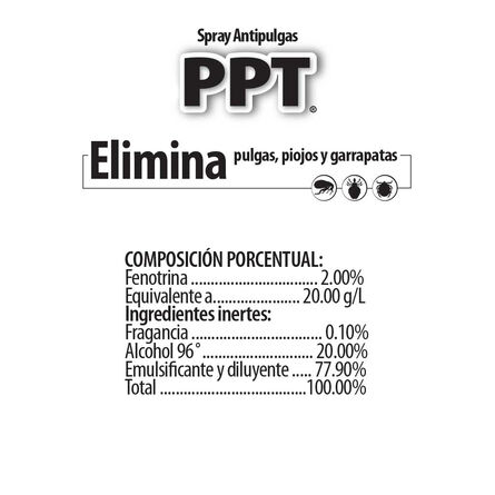 Spray PPT Antipulgas 250 ml image number 2