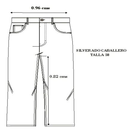 Jeans Básico Masculino Silverado Talla 38 Rinse Recto image number 3
