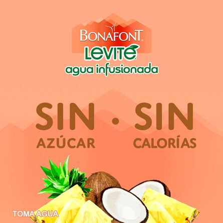 Agua Infusionada Levité sabor Piña Coco 1.4 L image number 1
