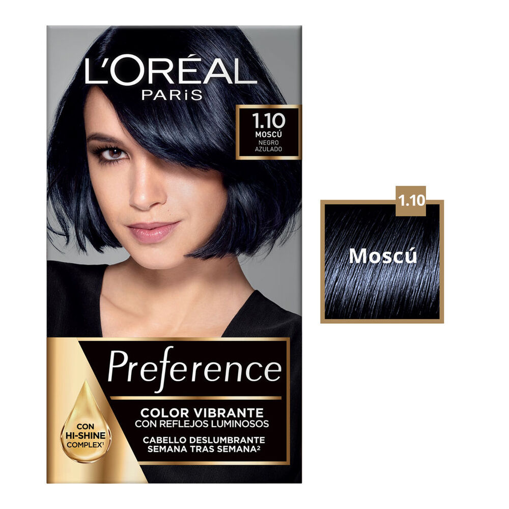 Tinte Preference de L'Oréal Paris 1.10 Moscú Negro Azulado image number 2