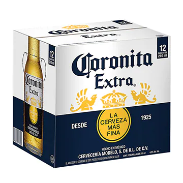 Cerveza Clara Coronita Extra Botella 12 Pack De 210 ml | Soriana