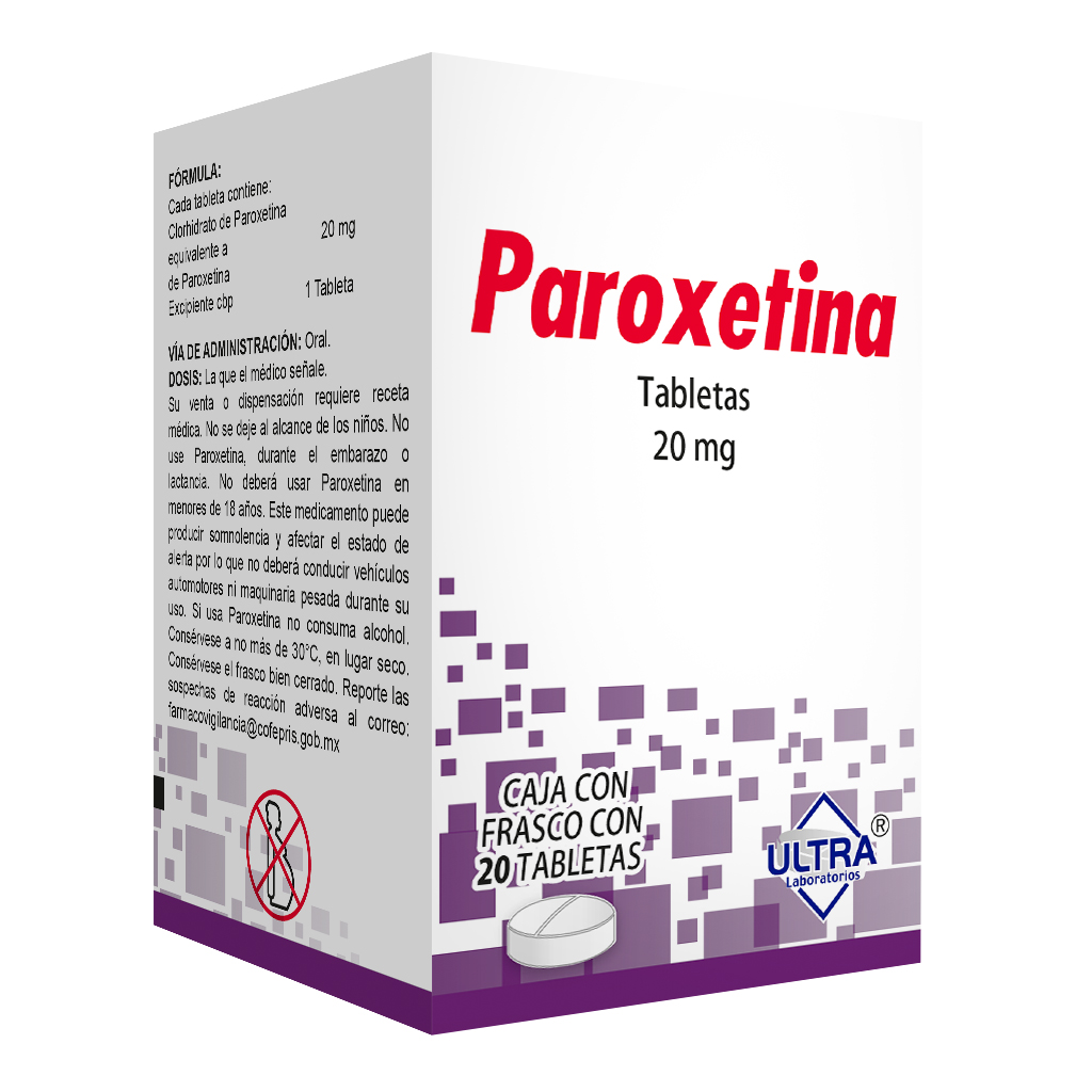 Gpp Paroxetina 20 mg Tab con 20 | Soriana