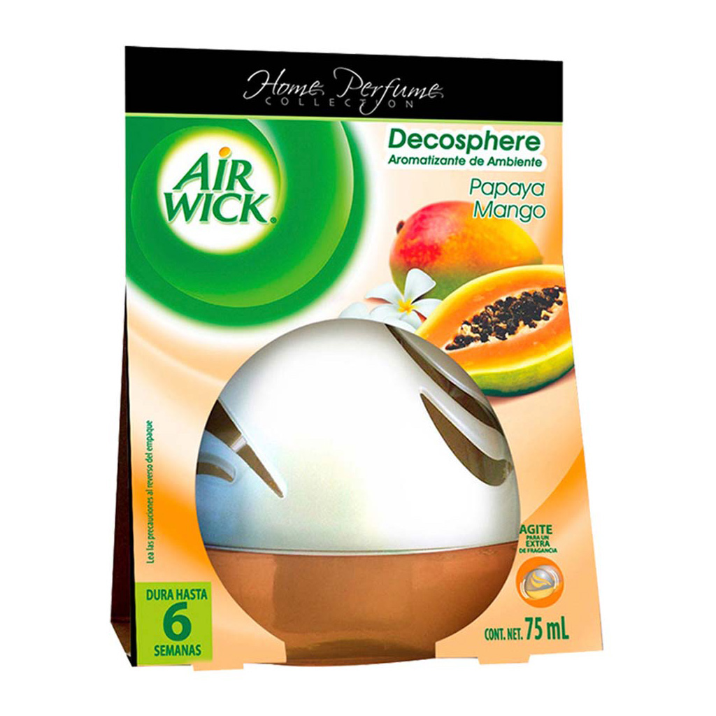 Air Wick Decosphere Aromatizante de Ambiente Papaya & Mango, 76755 –  Bodega de Papel Mesones