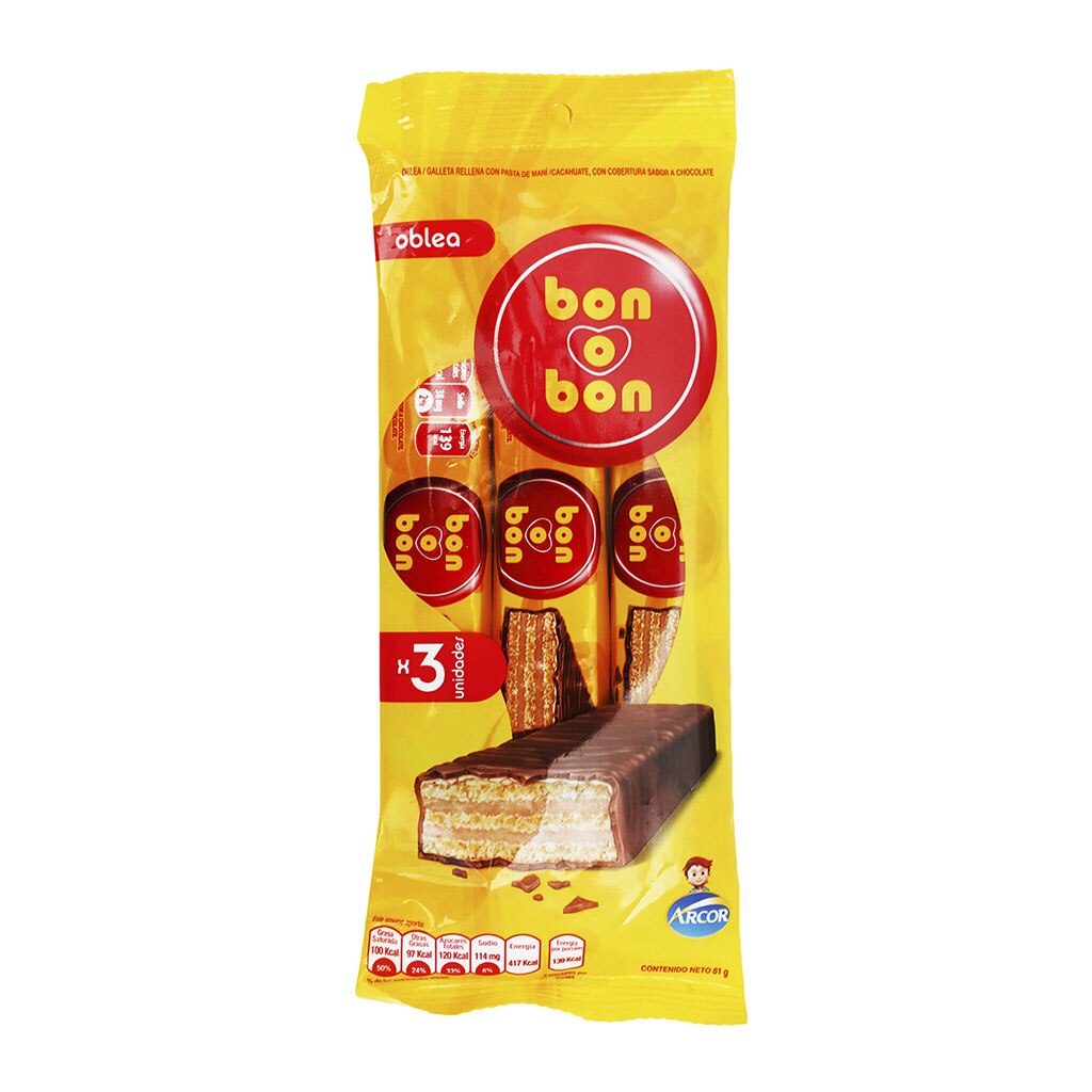 Chocolate Bon O Bon Oblea 81 g