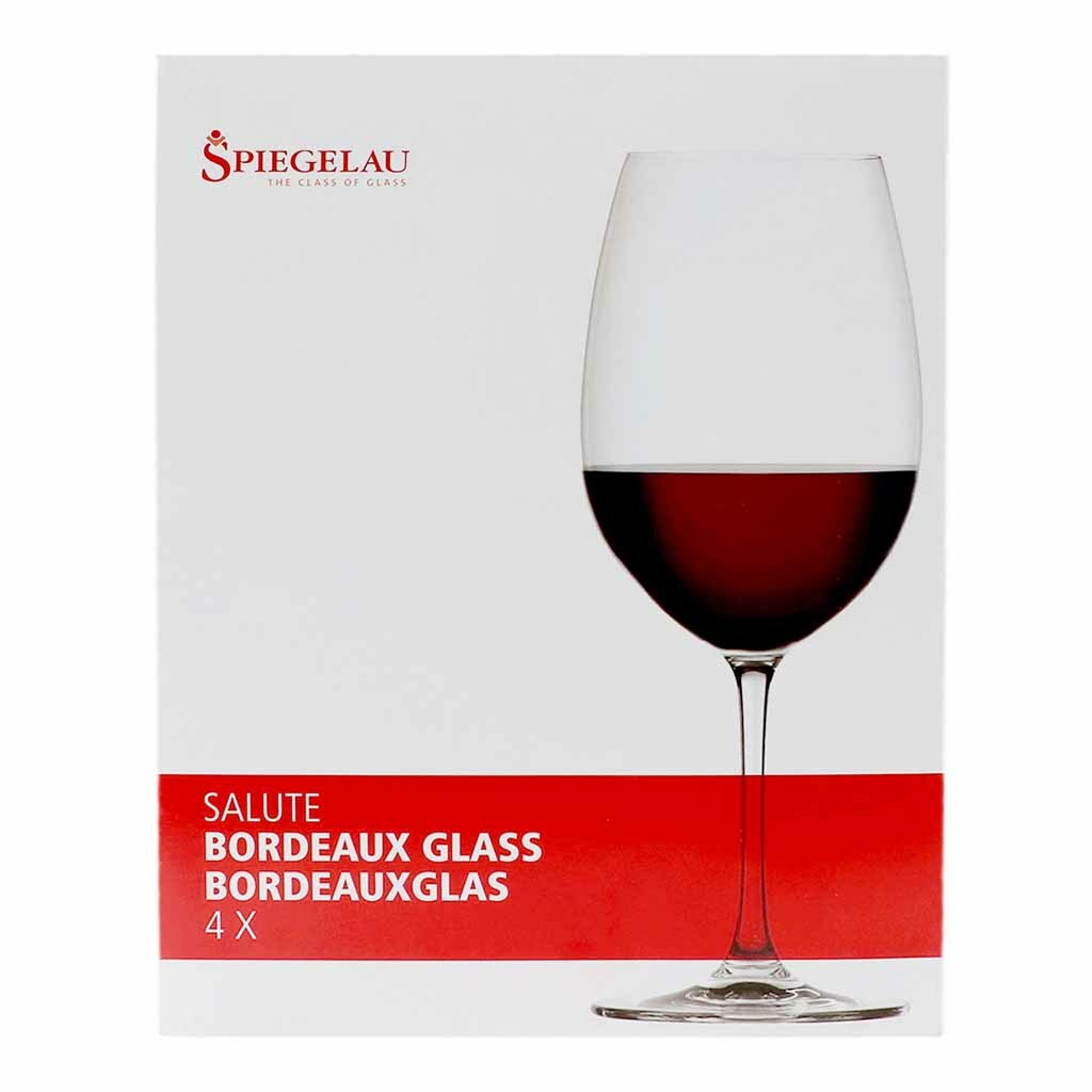Set 4 Copas Vino Tinto Salute Bordeaux