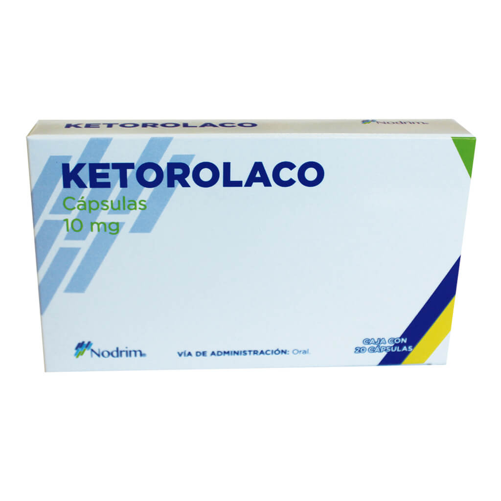 Nodrim Ketorolaco 10 mg Oral 20 Cápsulas | Soriana