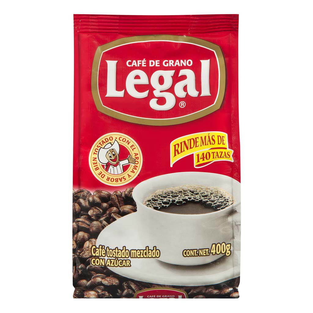 Cafe Legal Molido Bol 400gr