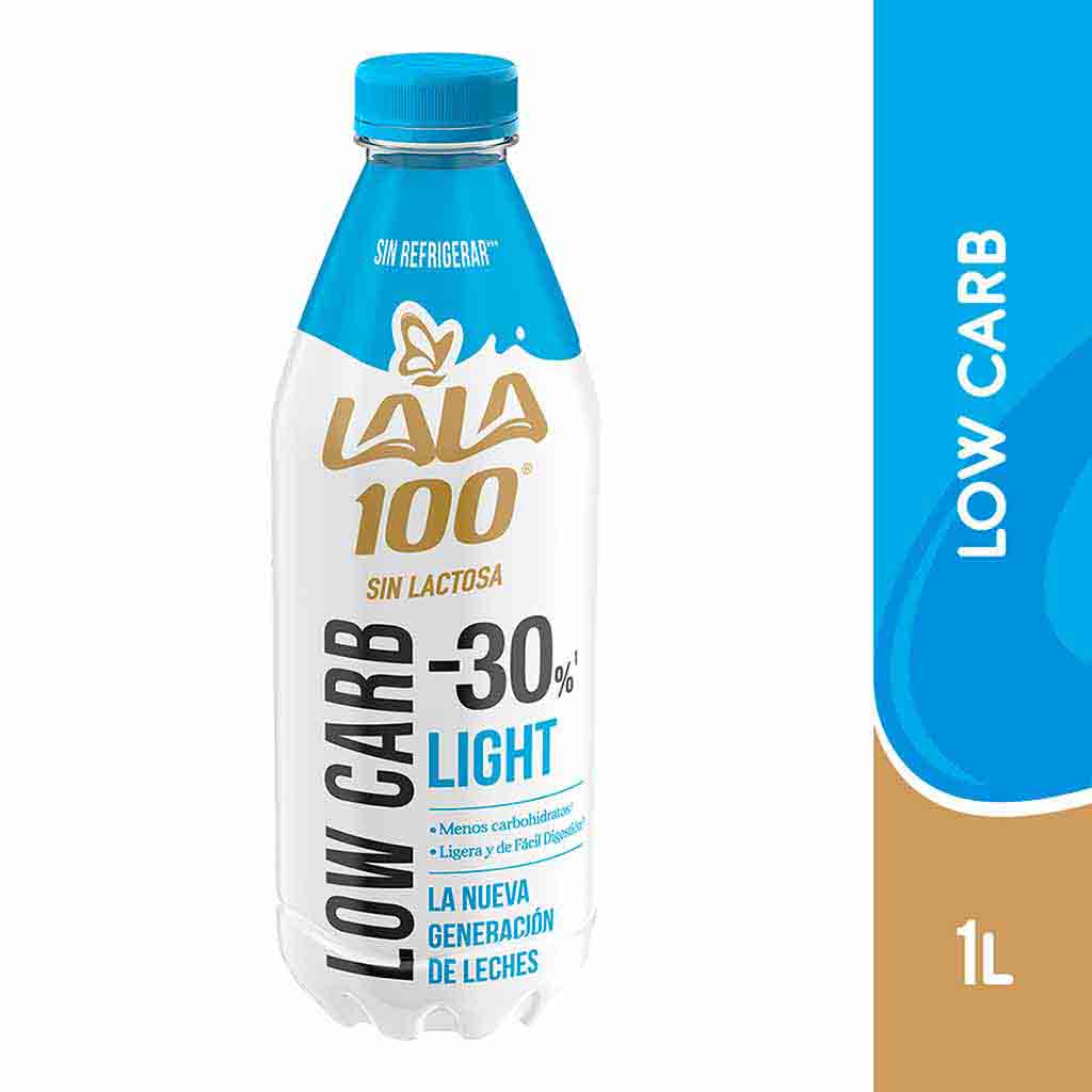 Leche Lala 100 sin lactosa reducida en grasa low carb 1 l