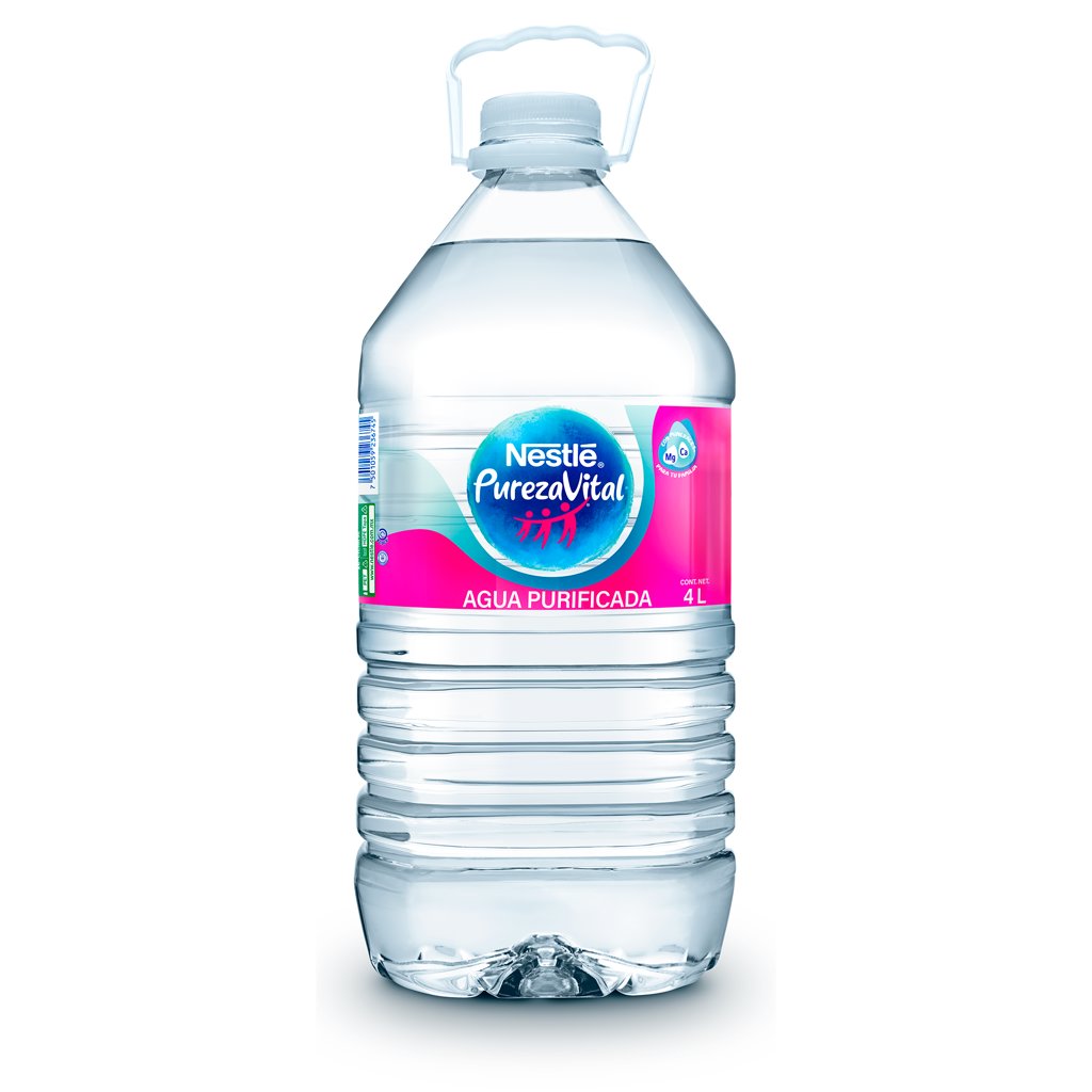 Agua Natural Nestlé Pureza Vital Botella 4 lt