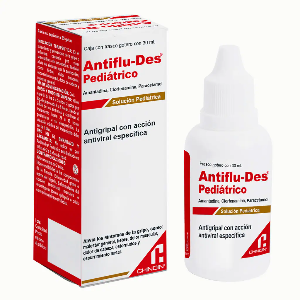 Antiflu-Des Jarabe Antigripal Pediatrico 30 ml | Soriana