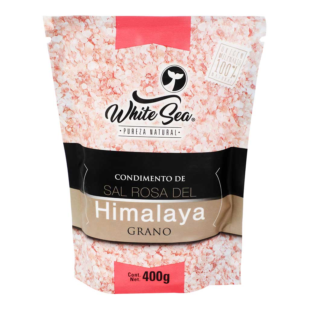 Sal rosa White Sea del Himalaya en grano 400 g