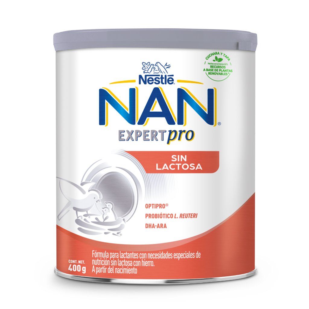 Fórmula para Lactantes NAN Expert Pro Sin Lactosa, 0 a 12 Meses, 400g