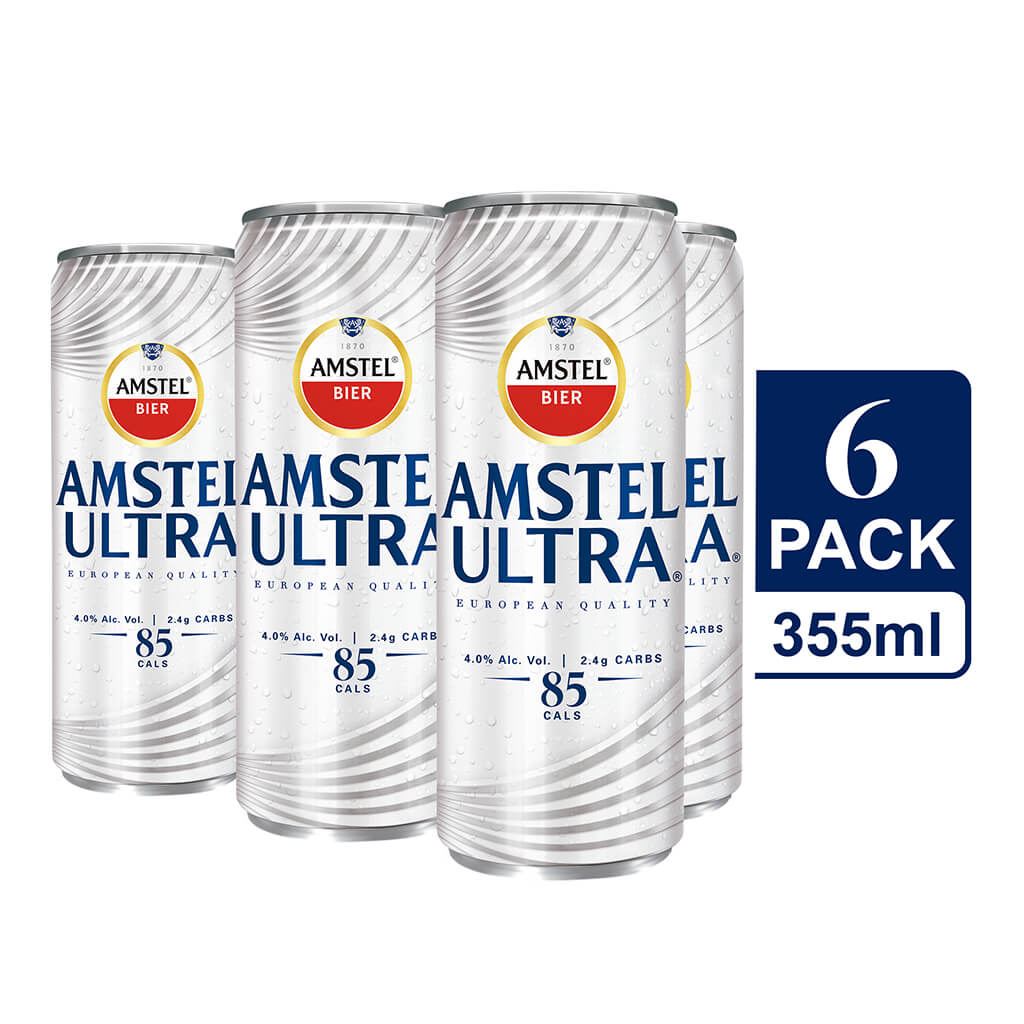 Cerveza Ultra Amstel 6 Pack en Lata de 355ml | Soriana