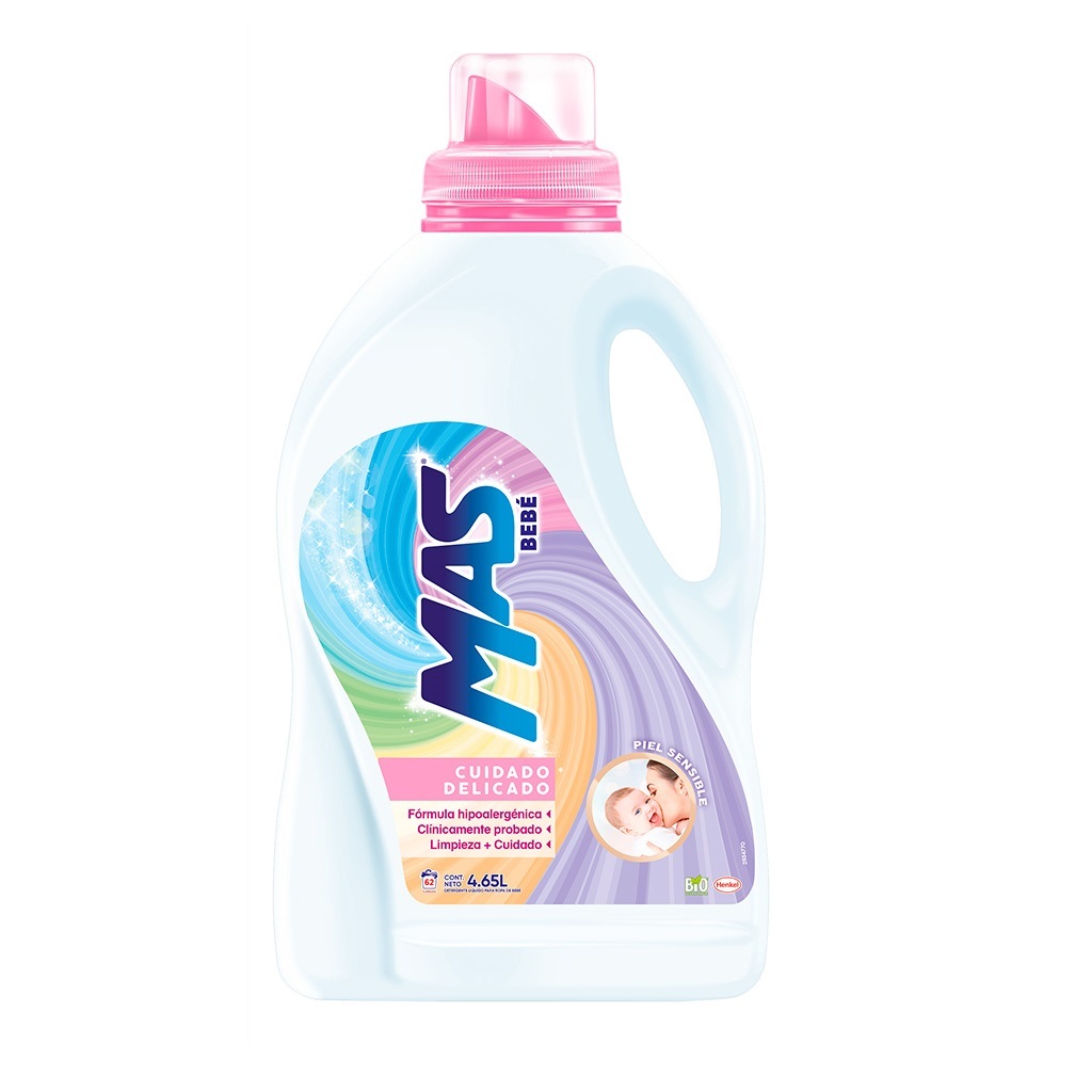 Detergente Líquido para Ropa de Bebé MAS 4.65L