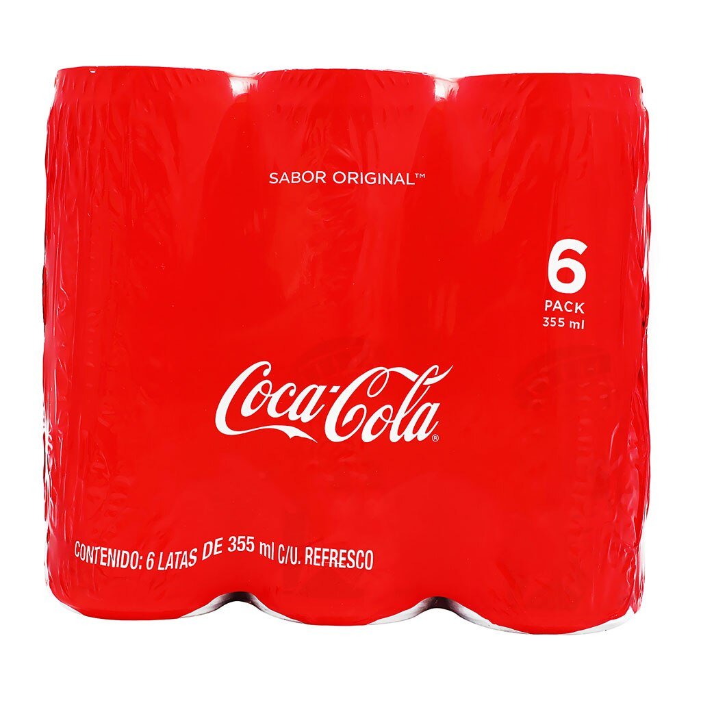 Refresco Coca-Cola Original 355ml 6 Pack